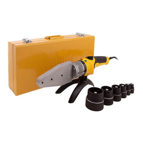 Аппарат для сварки пластиковых труб DWP-2000, Х-Pro, 2000 Вт, 300 град, комплект насадок, 20-63 мм Denzel по ценам производителя в Уфе с доставкой по всей России