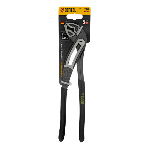 Клещи переставные, обливные рукоятки, 240 мм Denzel по ценам производителя в Уфе с доставкой по всей России