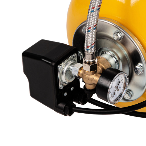 Насосная станция PS1000Х, 1000 Вт, 3500 л/ч, ресивер 24 л, подъем 44 м, нержавейка Denzel по ценам производителя в Уфе с доставкой по всей России