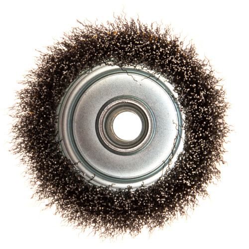 Щетка для УШМ, 100 мм, "Чашка", витая нержавеющая проволока 0.3 мм, М14 Denzel по ценам производителя в Уфе с доставкой по всей России
