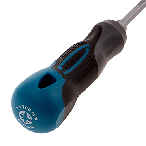 Отвертка PZ2 x 100 мм, S2, трехкомпонентная ручка Gross по ценам производителя в Уфе с доставкой по всей России