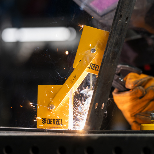 Фиксатор магнитный регулируемый для сварочных работ усилие 50 LB Denzel по ценам производителя в Уфе с доставкой по всей России