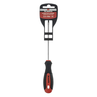 Отвертка Fusion, SL3 х 100 мм, CrV, трехкомпонентная рукоятка "Anti slip" Matrix по ценам производителя в Уфе с доставкой по всей России
