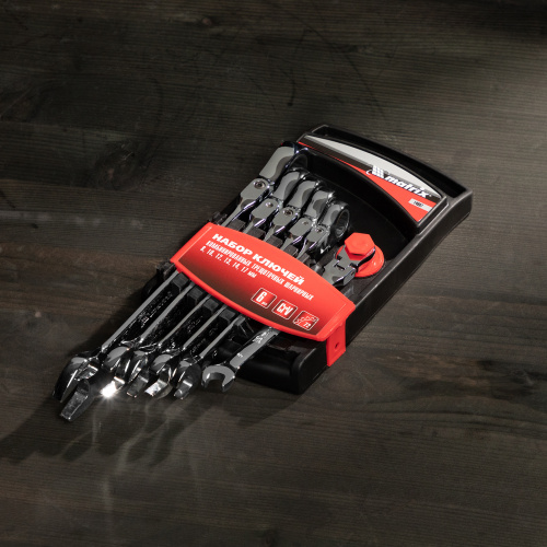 Набор ключей комбинированных, трещеточных шарнирных 6 шт Matrix по ценам производителя в Уфе с доставкой по всей России