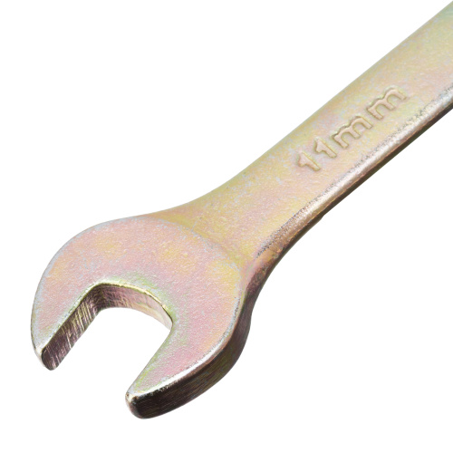 Ключ комбинированный, 11 мм, желтый цинк Сибртех по ценам производителя в Уфе с доставкой по всей России