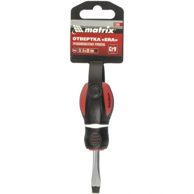 Отвертка "Era", SL6 х 38 мм, CrV, трехкомпонентная рукоятка Matrix по ценам производителя в Уфе с доставкой по всей России