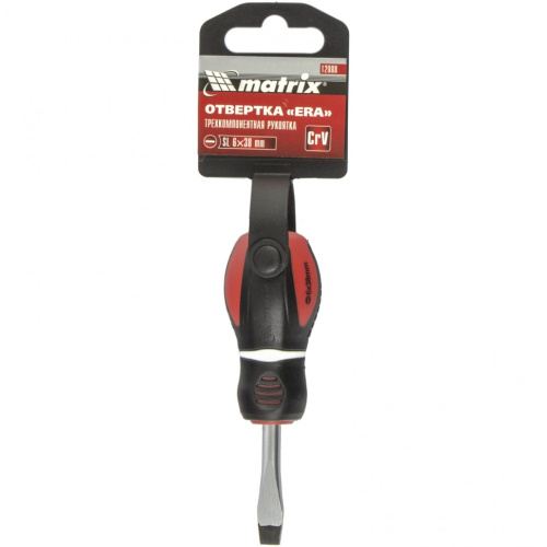 Отвертка "Era", SL6 х 38 мм, CrV, трехкомпонентная рукоятка Matrix по ценам производителя в Уфе с доставкой по всей России