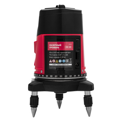 Лазерный уровень CRX-30R, 30 м, красный луч, батарейки, резьба 5/8" MTX по ценам производителя в Уфе с доставкой по всей России