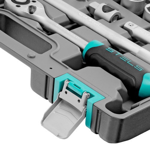 Набор инструментов, 1/2", CrV, пластиковый кейс 31 предмет Stels по ценам производителя в Уфе с доставкой по всей России