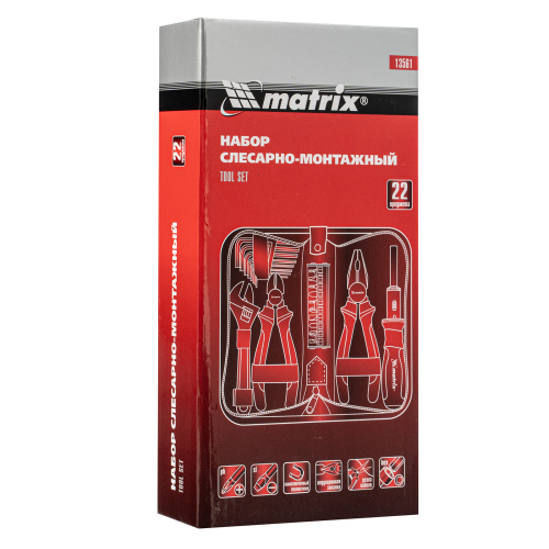 Набор инструментов бытовой, 22 предмета Matrix по ценам производителя в Уфе с доставкой по всей России