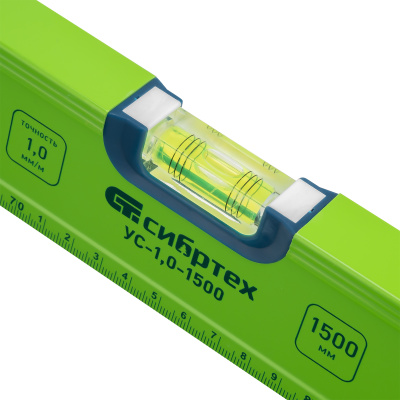 Уровень алюминиевый УС-1, 0-1500, фрезерованный, 3 глазка, рукоятки, 1500 мм Сибртех по ценам производителя в Уфе с доставкой по всей России