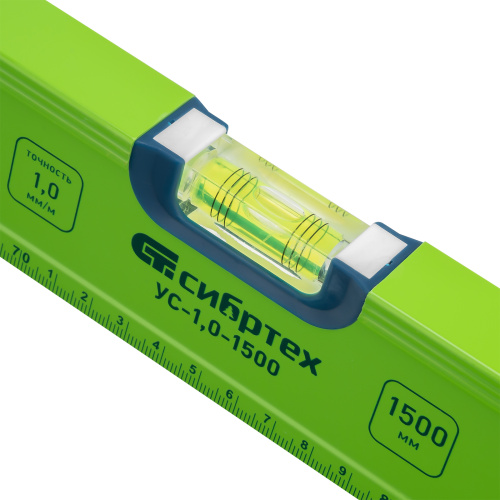 Уровень алюминиевый УС-1, 0-1500, фрезерованный, 3 глазка, рукоятки, 1500 мм Сибртех по ценам производителя в Уфе с доставкой по всей России