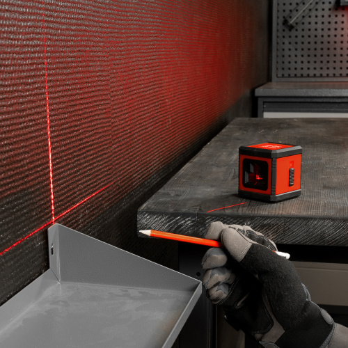 Лазерный уровень XQB RED Basic SET, 10 м, красный луч, батарейки, резьба 1/4" MTX по ценам производителя в Уфе с доставкой по всей России