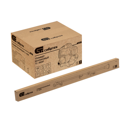 Триммер бензиновый ТС-1800Р, 33 см3, разъемная штанга, состоит из 2 частей Сибртех по ценам производителя в Уфе с доставкой по всей России