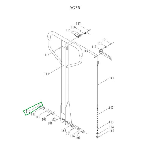 Втулка ролика ручки для гидравлических тележек JC20 по ценам производителя в Уфе с доставкой по всей России