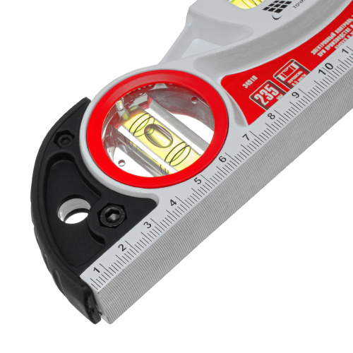 Уровень алюминиевый литой, фрезерованный, 3 глазка, две ударные площадки, 235 мм Matrix по ценам производителя в Уфе с доставкой по всей России