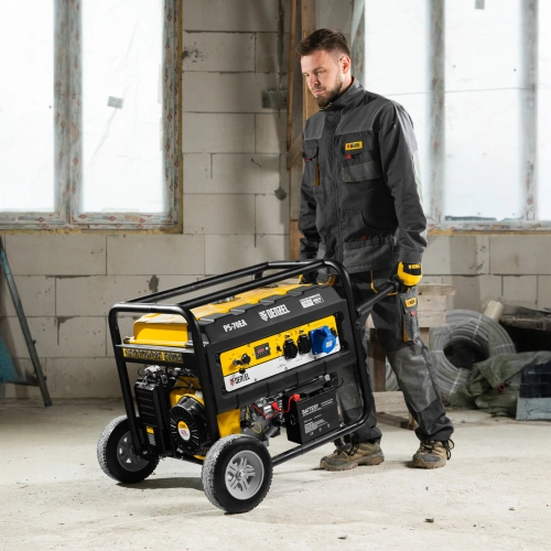Генератор бензиновый PS 70 EA, 7.0 кВт, 230 В, 25 л, коннектор автоматики, электростартер Denzel по ценам производителя в Уфе с доставкой по всей России