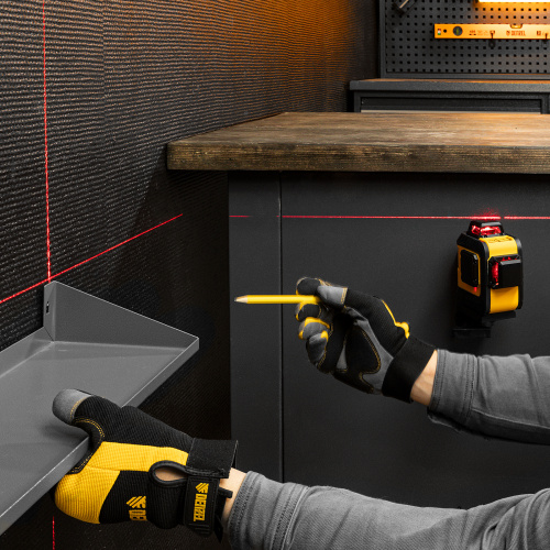 Лазерный уровень мультипризменный LX 360-2 Red, 30 м, 635 нм, аккумулятор Li 2800 мАч, резьба 5/8" Denzel по ценам производителя в Уфе с доставкой по всей России