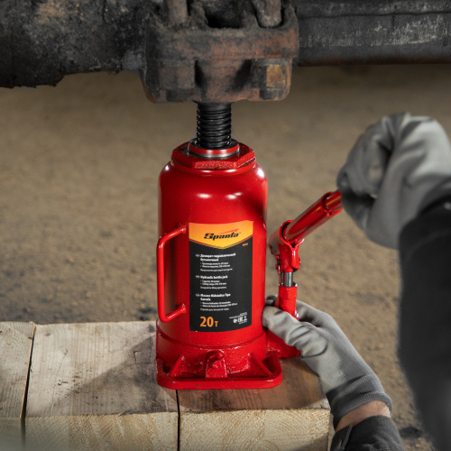 Домкрат гидравлический бутылочный, 20 т, h подъема 250-470 мм Sparta по ценам производителя в Уфе с доставкой по всей России