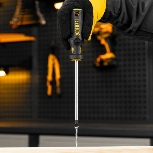 Отвертка, PZ3x150 мм, S2, 3к рукоятка Denzel по ценам производителя в Уфе с доставкой по всей России