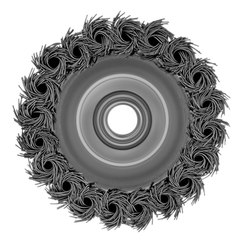 Щетка для УШМ Heavy Duty, 80 мм, М14, "чашка", крученая проволока 0.5 мм Matrix по ценам производителя в Уфе с доставкой по всей России