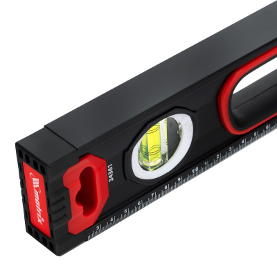 Уровень алюминиевый, усиленный, фрезерованный, 3 глазка, двухкомпонентные рукоятки, 600 мм Matrix купить в Москве с доставкой по всей России | ProtosMarket.ru