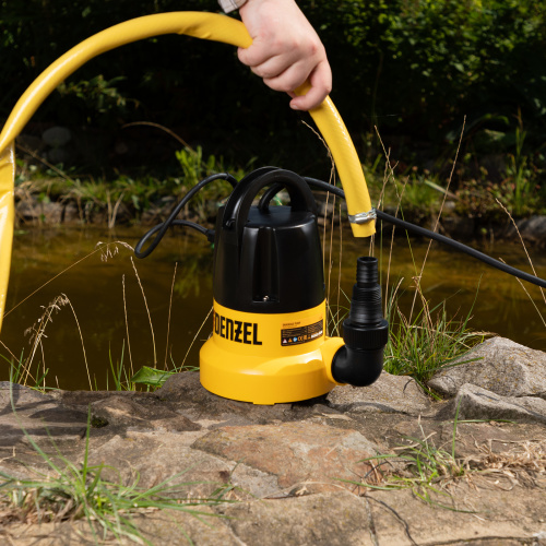 Дренажный насос DP500E, 500 Вт, подъем 7 м, 7000 л/ч Denzel по ценам производителя в Уфе с доставкой по всей России