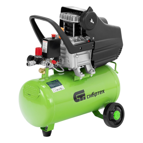 Компрессор воздушный КК-1100/22, 1, 1 кВт, 135 л/мин, 22 л, прямой привод, масляный Сибртех по ценам производителя в Уфе с доставкой по всей России
