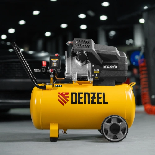 Компрессор воздушный DKV2200/50, Х-PRO 2.2 кВт, 400 л/мин, 50 л Denzel купить в Москве с доставкой по всей России | ProtosMarket.ru