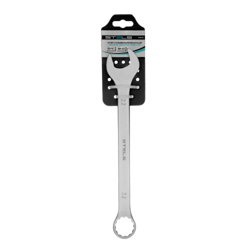 Ключ комбинированный, 22 мм, CrV, матовый хром Stels по ценам производителя в Уфе с доставкой по всей России