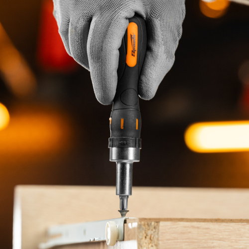 Отвертка реверсивная с набором бит, CrV, 12 шт, Sparta по ценам производителя в Уфе с доставкой по всей России