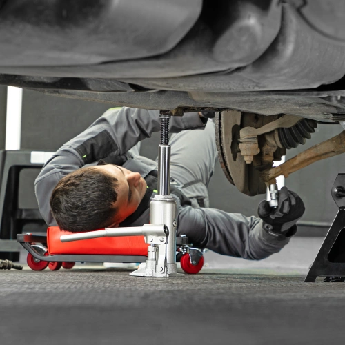 Домкрат гидравлический бутылочный, 4 т, h подъема 194-372 мм, в пластиковом кейсе Matrix по ценам производителя в Уфе с доставкой по всей России