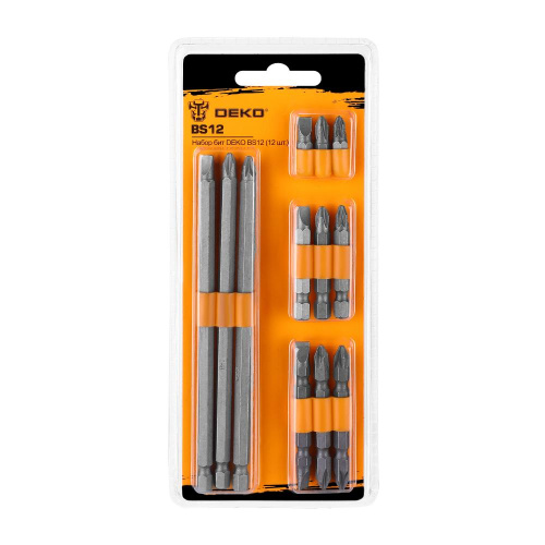 Набор бит DEKO BS12 (12 шт.) по ценам производителя в Уфе с доставкой по всей России