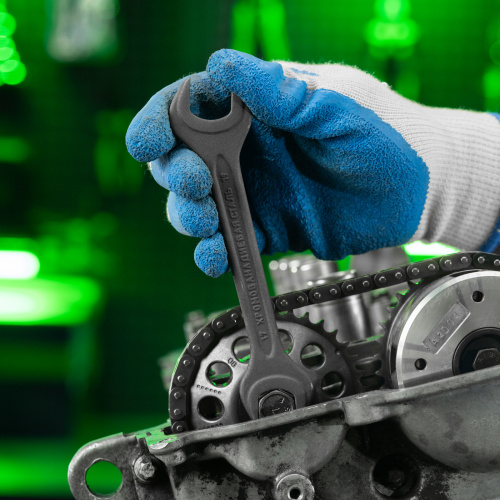 Набор ключей рожковых, 6 - 32 мм, 10 шт., CrV, фосфатированные Сибртех по ценам производителя в Уфе с доставкой по всей России