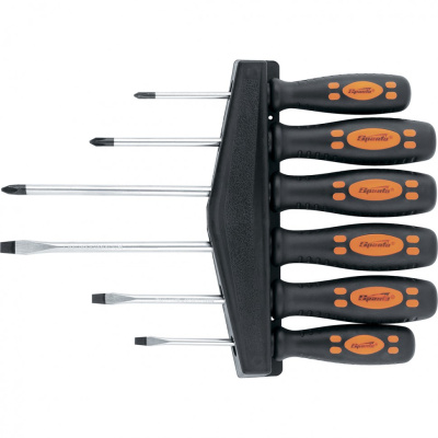 Набор отверток, двухкомпонентные рукоятки, 6 шт CrV Sparta. по ценам производителя в Уфе с доставкой по всей России