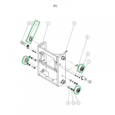 Ролик каретки мачты для ричтрака RV по ценам производителя в Уфе с доставкой по всей России