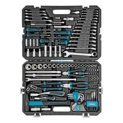 Набор инструментов, 1/4", 1/2", CrV, 120 зубьев, 115 предметов Gross по ценам производителя в Уфе с доставкой по всей России