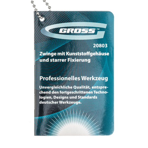 Струбцина клещеобразная 2-1/4, пластиковый корпус, храповой механизм жесткой фиксации, 58 мм Gross по ценам производителя в Уфе с доставкой по всей России