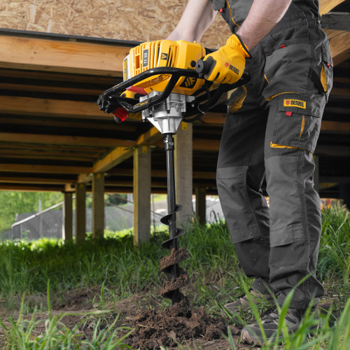 Шнек для грунта ER-80, диаметр 80 мм, длина 800 мм,соединение 20 мм, съемный нож Denzel по ценам производителя в Уфе с доставкой по всей России