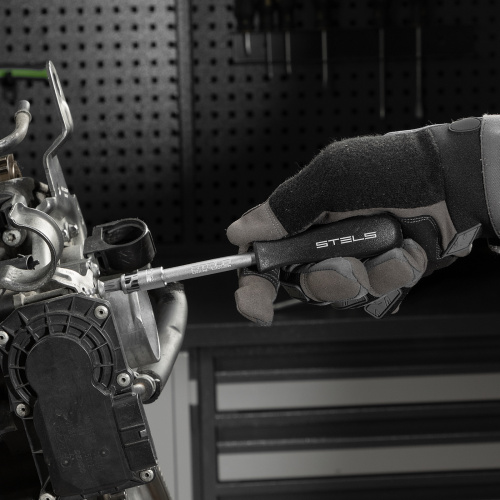 Набор инструментов, 1/2", 1/4", CrV, пластиковый кейс 69 предметов Stels по ценам производителя в Уфе с доставкой по всей России