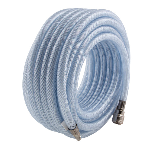 Шланг пневматический ПВХ, 10 x 16 мм, 18 бар, армированный, прозрачный, быстросъемное соединение, 15 м Stels по ценам производителя в Уфе с доставкой по всей России