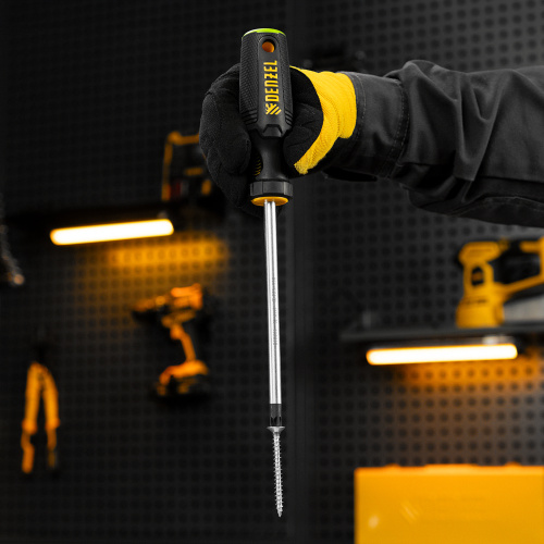 Отвертка, PZ3x150 мм, S2, 3к рукоятка Denzel по ценам производителя в Уфе с доставкой по всей России