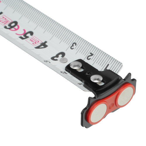 Рулетка Magnetisch 8 м х 25 мм,обрезиненный корпус,автоматическая фиксация,Нейлоновое покрытиеытие,зацеп с магнитом Gross по ценам производителя в Уфе с доставкой по всей России