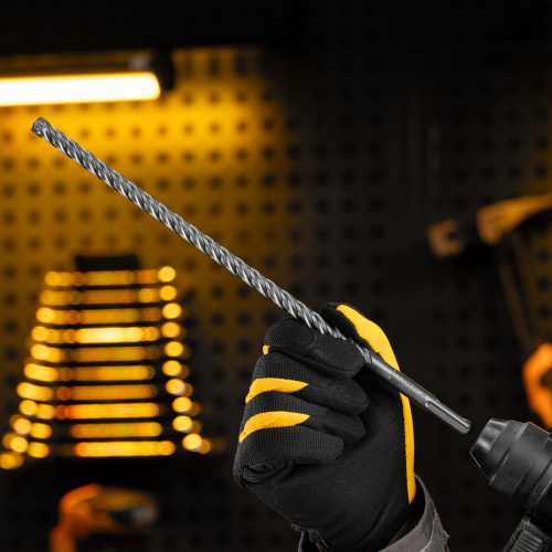 Бур по бетону, цельная крестовая пластина, 10x315 мм, SDS PLUS Denzel по ценам производителя в Уфе с доставкой по всей России