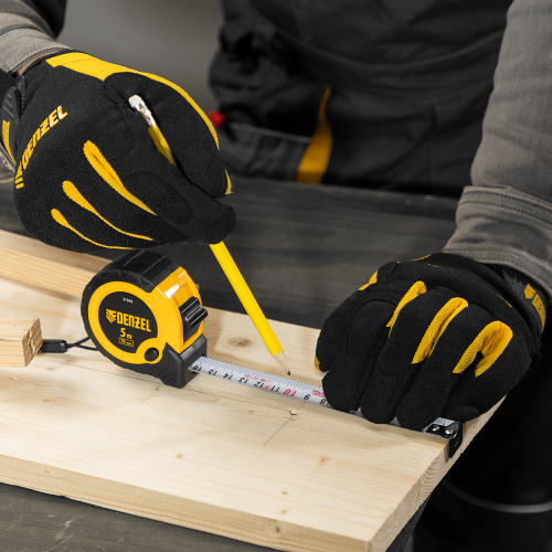 Рулетка 5м х 19мм, двухкомп. корпус, кнопка-пауза Denzel по ценам производителя в Уфе с доставкой по всей России