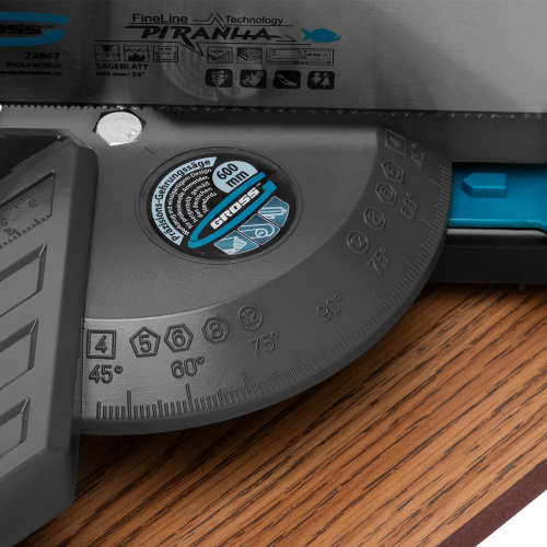 Стусло прецизионное, двухплоскостное, пила 600 мм, две прижимные струбцины, ограничительный упор Gross по ценам производителя в Уфе с доставкой по всей России