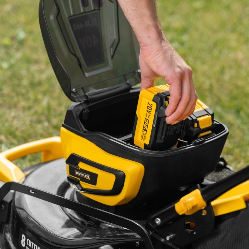 Газонокосилка аккумуляторная бесщет. DLM-460, 460 мм, травосб. 65 л., Li-Ion, 40 В Denzel по ценам производителя в Уфе с доставкой по всей России