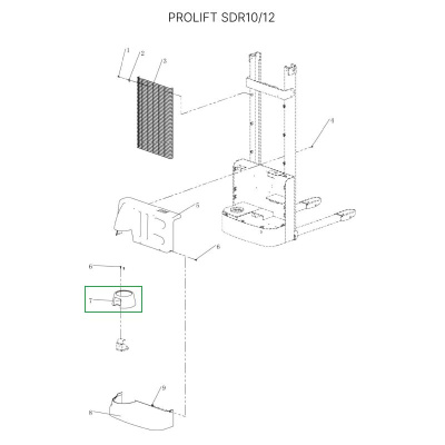 Кожух ручки управления для штабелеров SDR-S по ценам производителя в Уфе с доставкой по всей России
