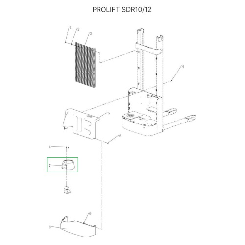 Кожух ручки управления для штабелеров SDR-S по ценам производителя в Уфе с доставкой по всей России