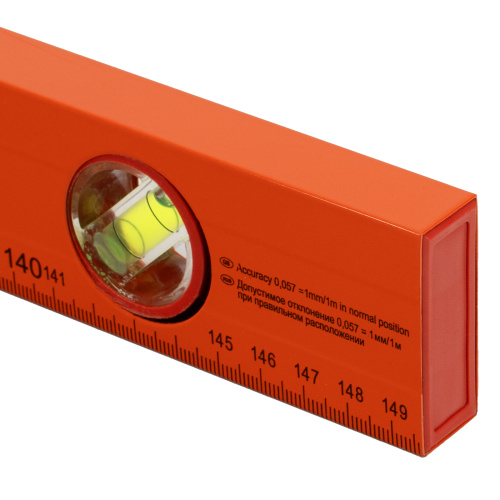 Уровень алюминиевый, 1500 мм, 3 глазка, желтый, линейка Sparta по ценам производителя в Уфе с доставкой по всей России